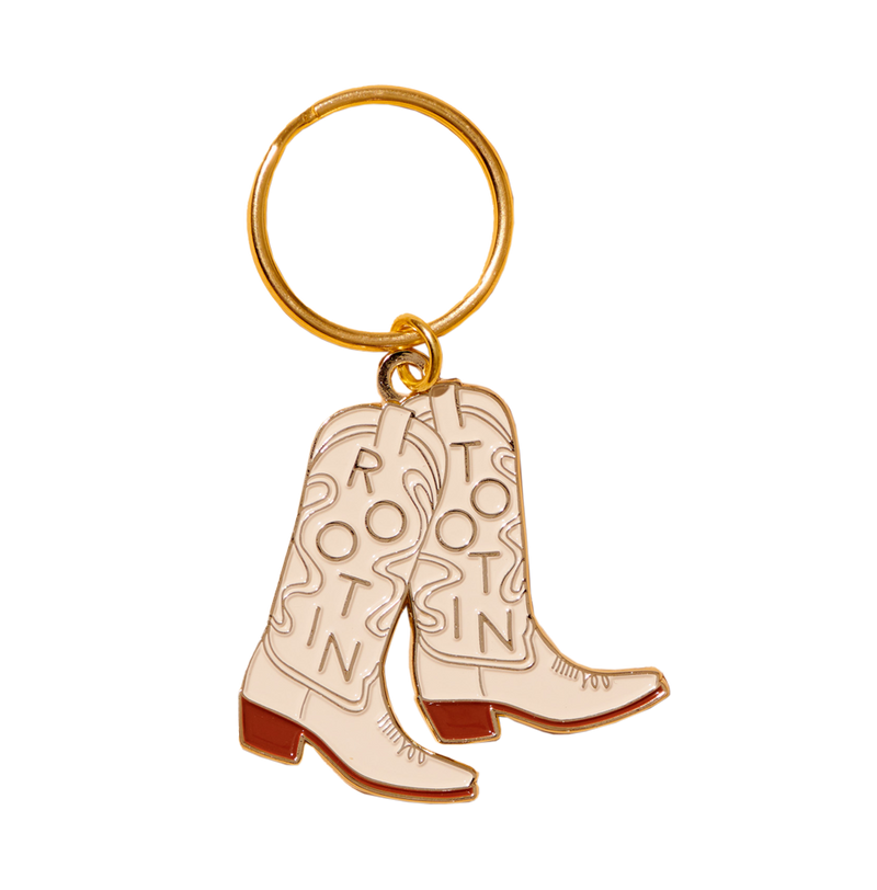 Cowboy Boots Keyring