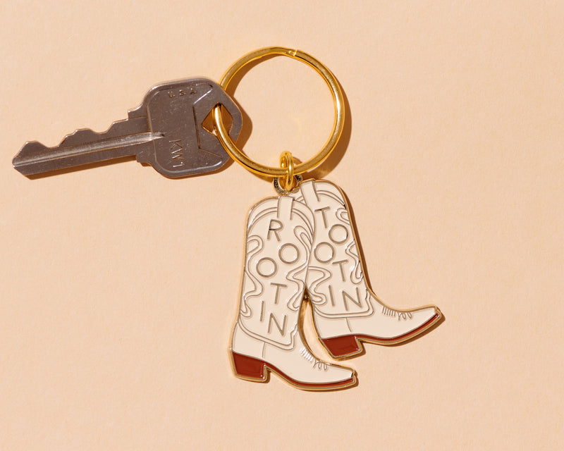 Cowboy Boots Keyring