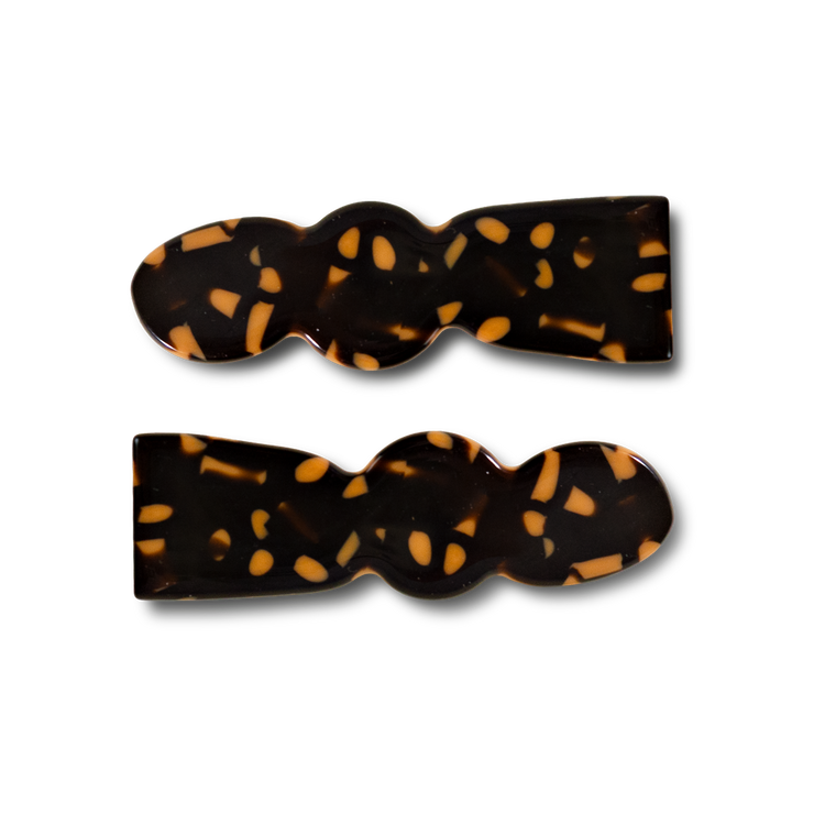 Billie Alligator Clip Set in Leopard PRE-ORDER