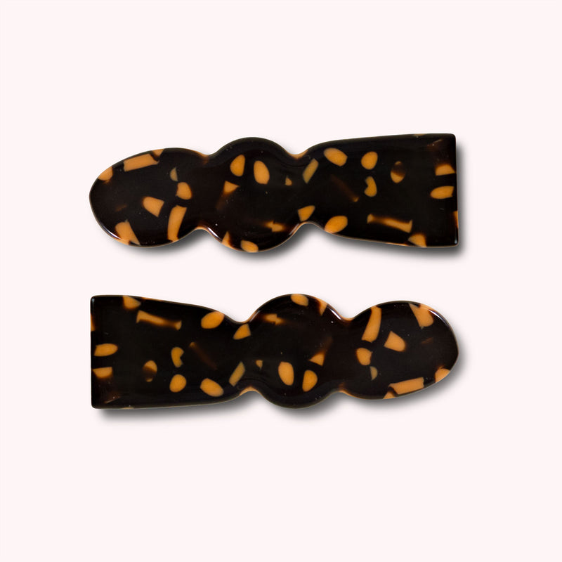 Billie Alligator Clip Set in Leopard PRE-ORDER
