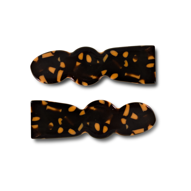 Billie Alligator Clip Set in Leopard PRE-ORDER