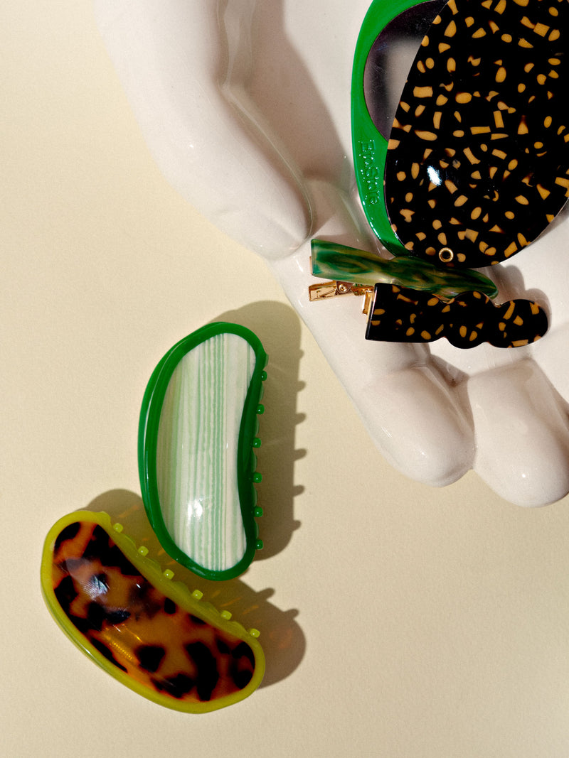 Lottie Mirror in Leopard / Emerald PRE-ORDER
