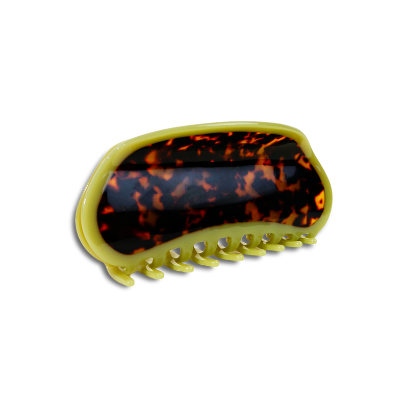 Margo Large Claw in Chartreuse / Tortoise PRE-ORDER