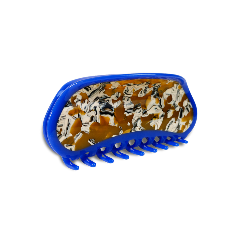 Margo Large Claw in Blue / Latte PRE-ORDER