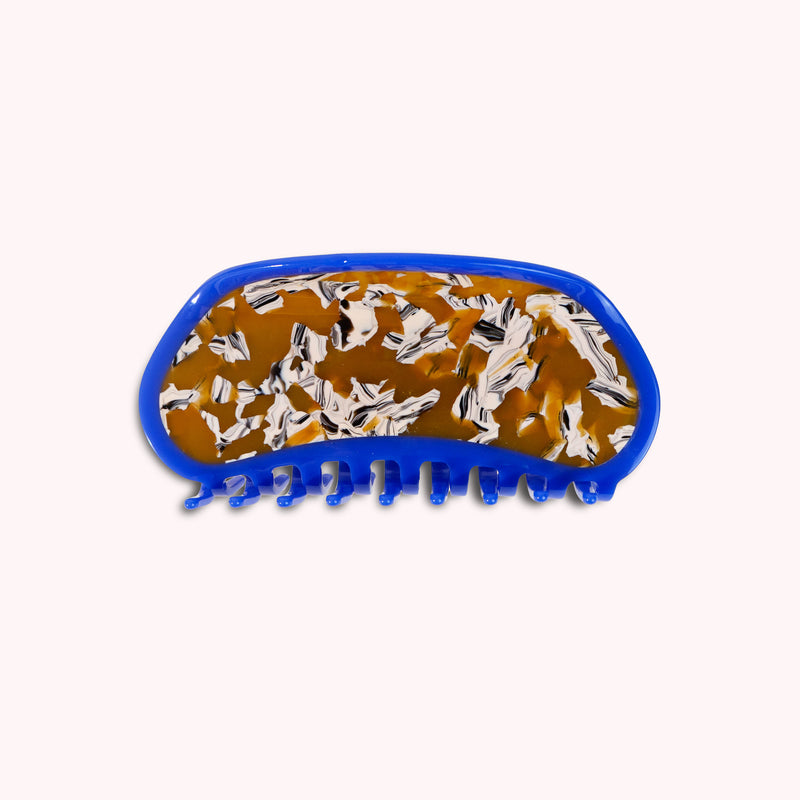 Margo Large Claw in Blue / Latte PRE-ORDER