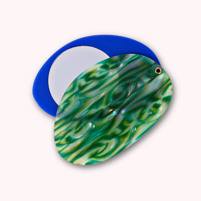 Lottie Mirror in Blue / Malachite PRE-ORDER