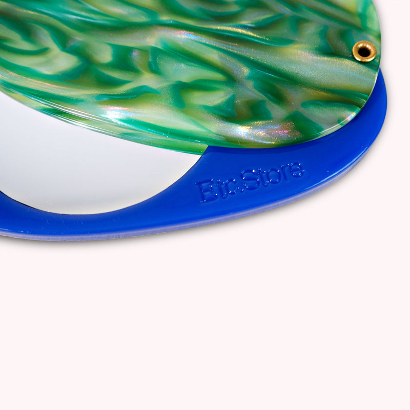 Lottie Mirror in Blue / Malachite PRE-ORDER
