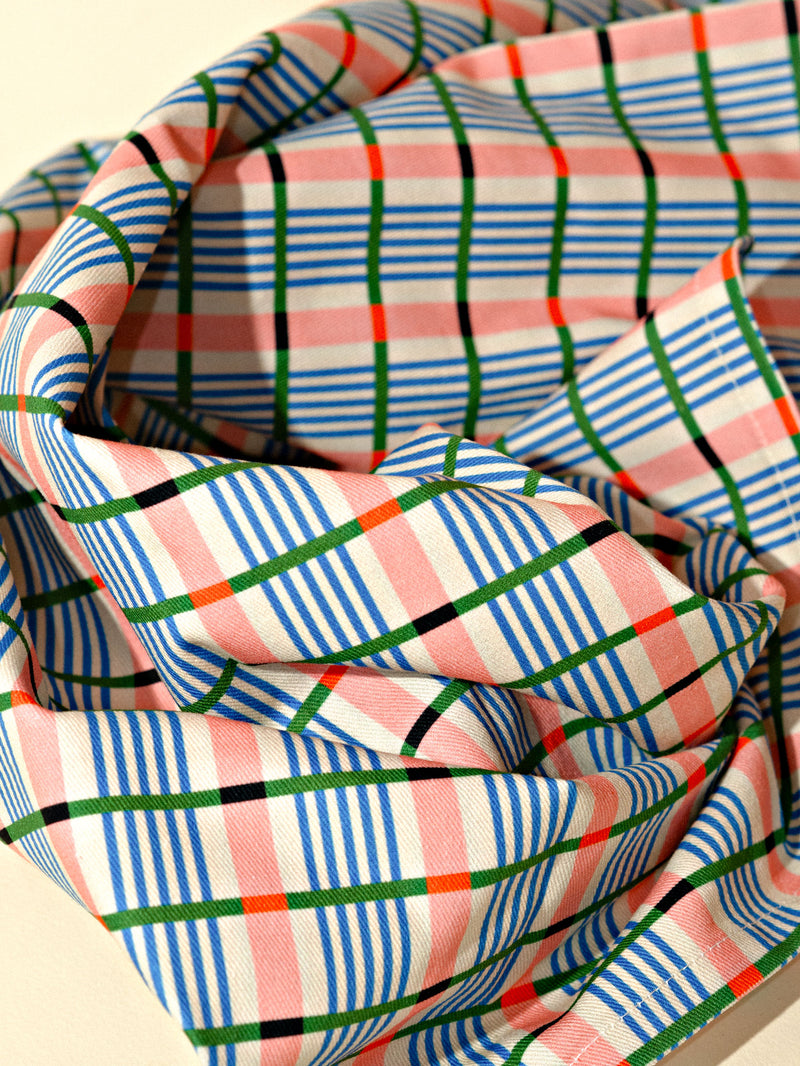 Memphis Tea Towel in Multi Check PRE-ORDER