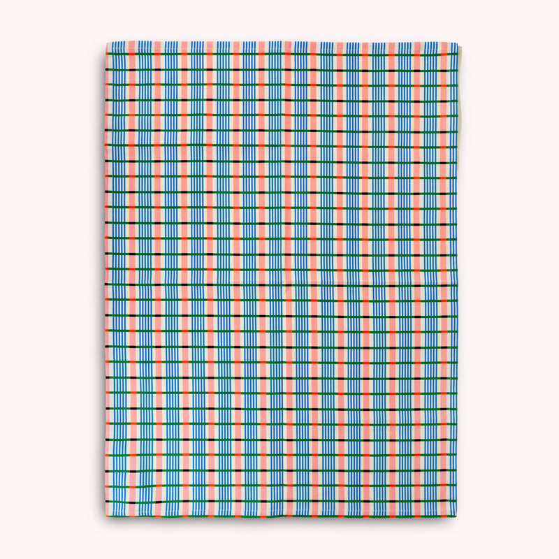Memphis Tea Towel in Multi Check PRE-ORDER