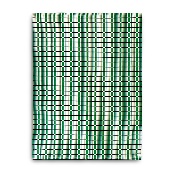 Memphis Tea Towel in Green Check PRE-ORDER
