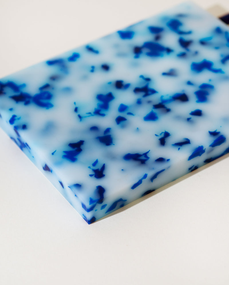 Small Cutting Board - Blue/White