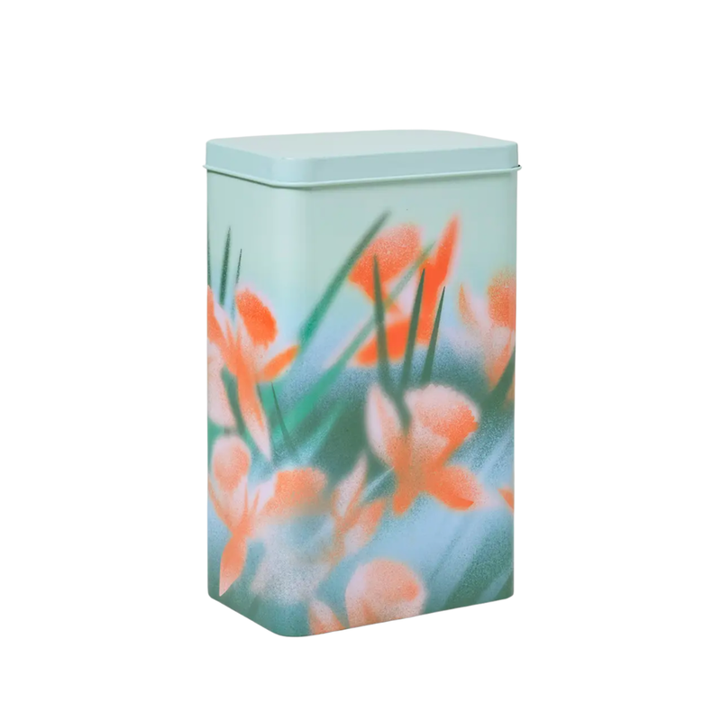 Flowers Coffee Storage Tin