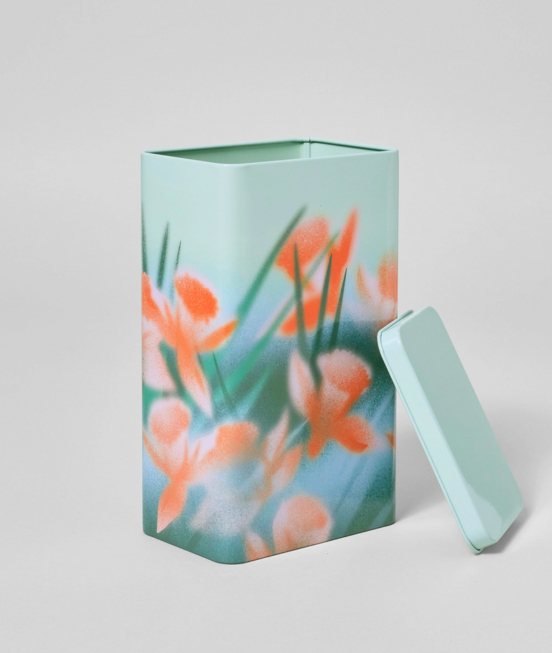 Flowers Coffee Storage Tin