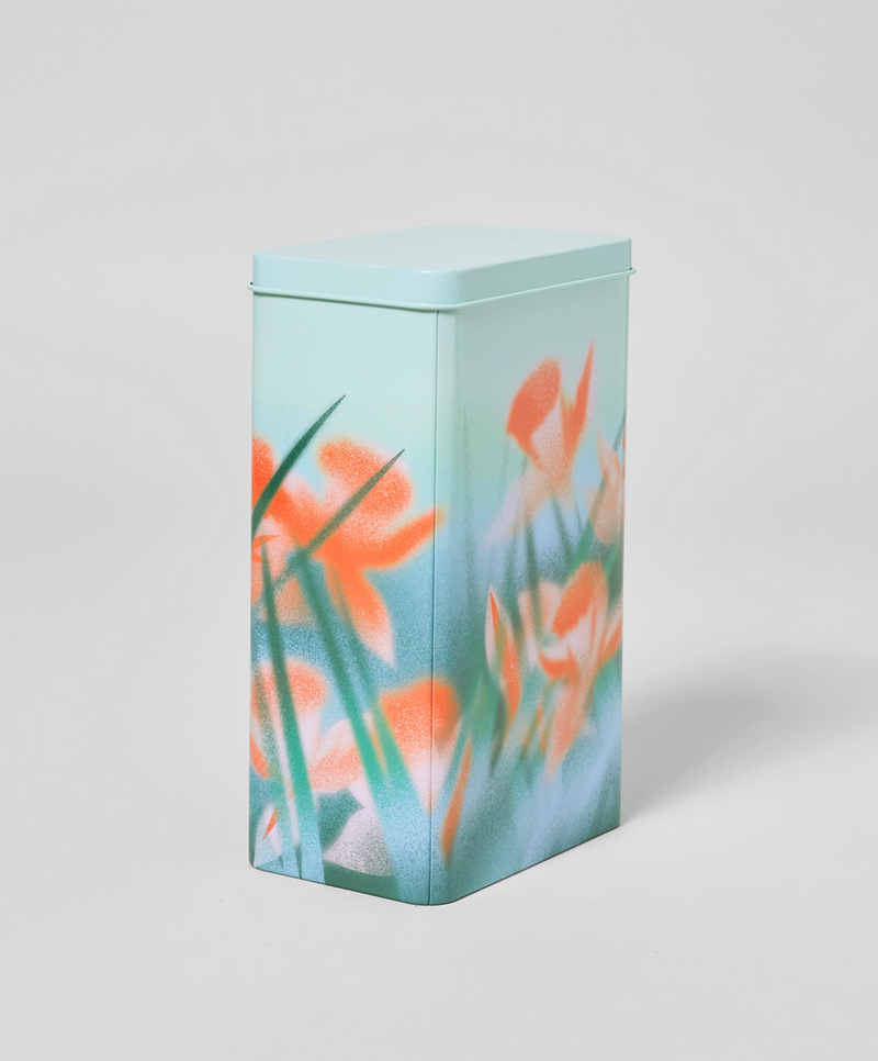 Flowers Coffee Storage Tin