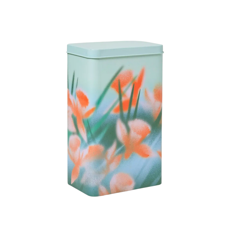 Flowers Coffee Storage Tin