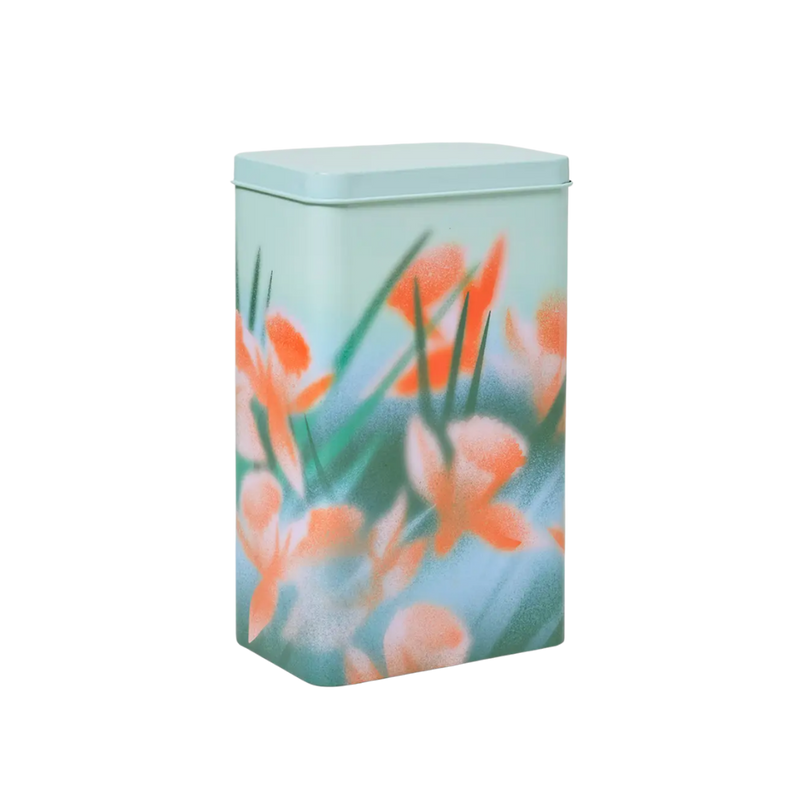 Flowers Coffee Storage Tin