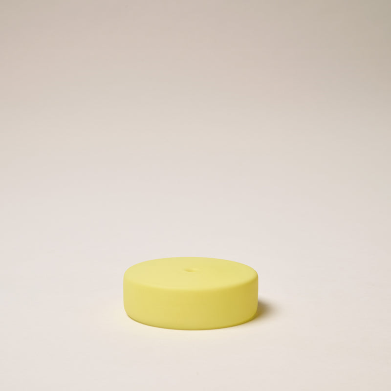 Frosted Glass Incense Holder Large in Lime