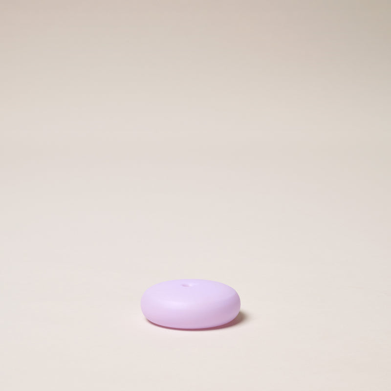 Frosted Glass Incense Holder Small in Lilac