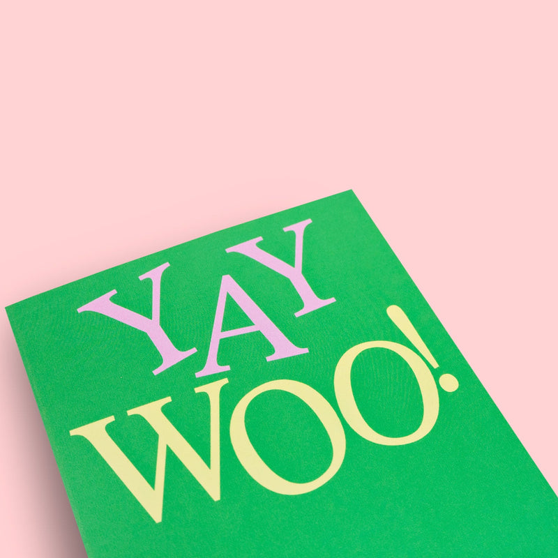 Good Thanks Paper - Wordy Yay Woo Card