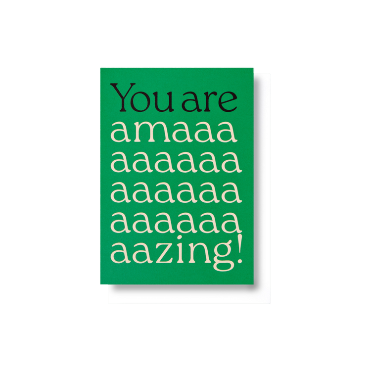 Alphabet You Are Amazing Card