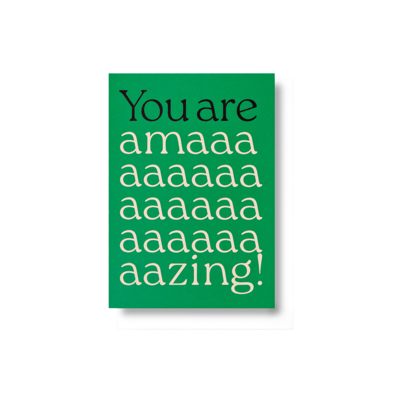 Alphabet You Are Amazing Card