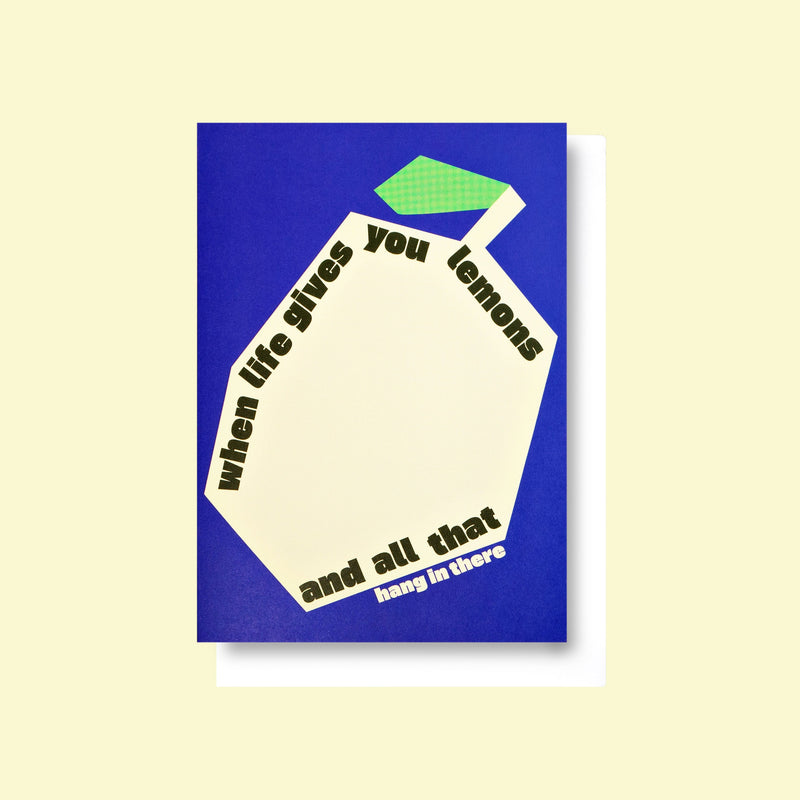 Good Thanks Paper - Life Lemons Card