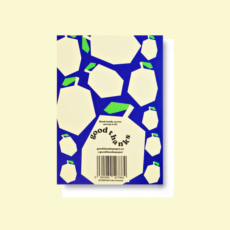 Good Thanks Paper - Life Lemons Card