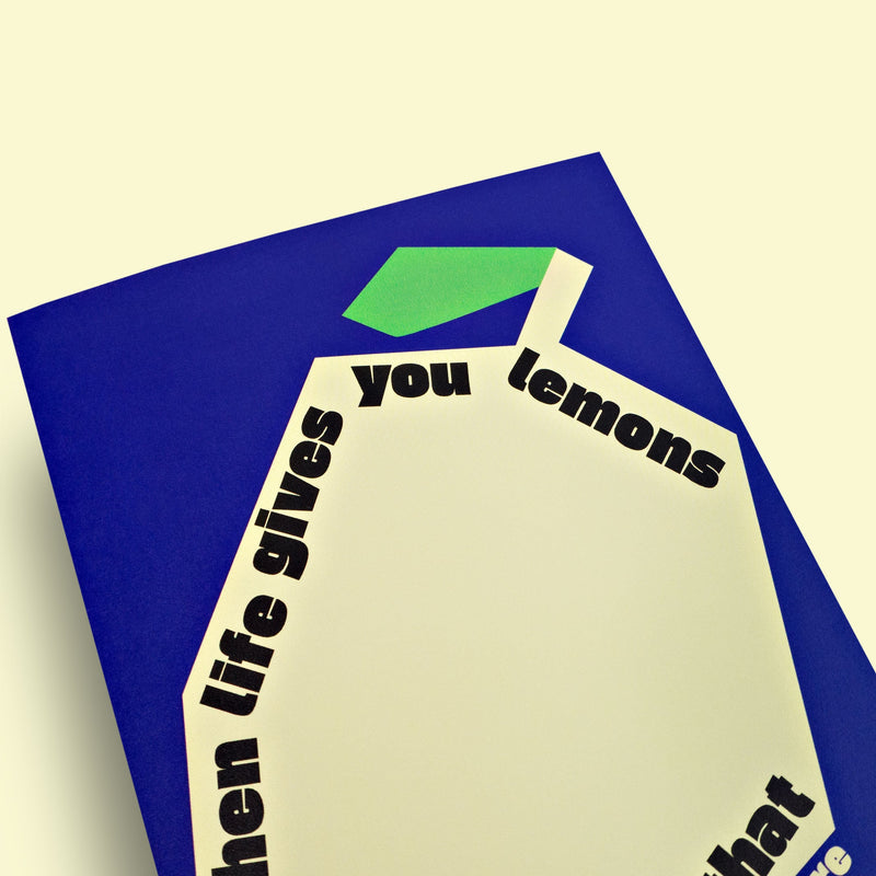 Good Thanks Paper - Life Lemons Card
