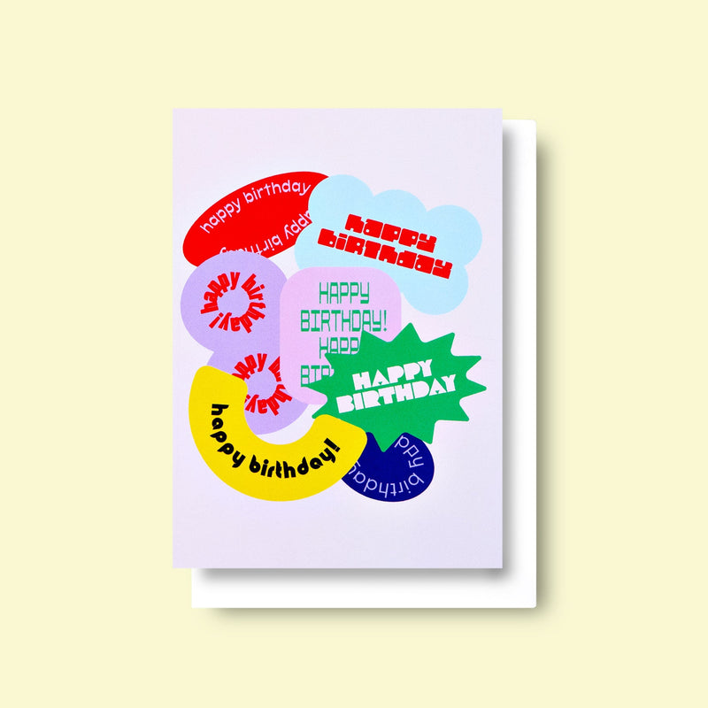 Good Thanks Paper - Shapes Birthday Card