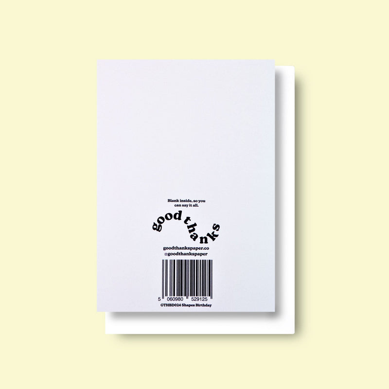 Good Thanks Paper - Shapes Birthday Card