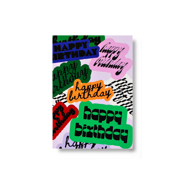 Decal Birthday Card