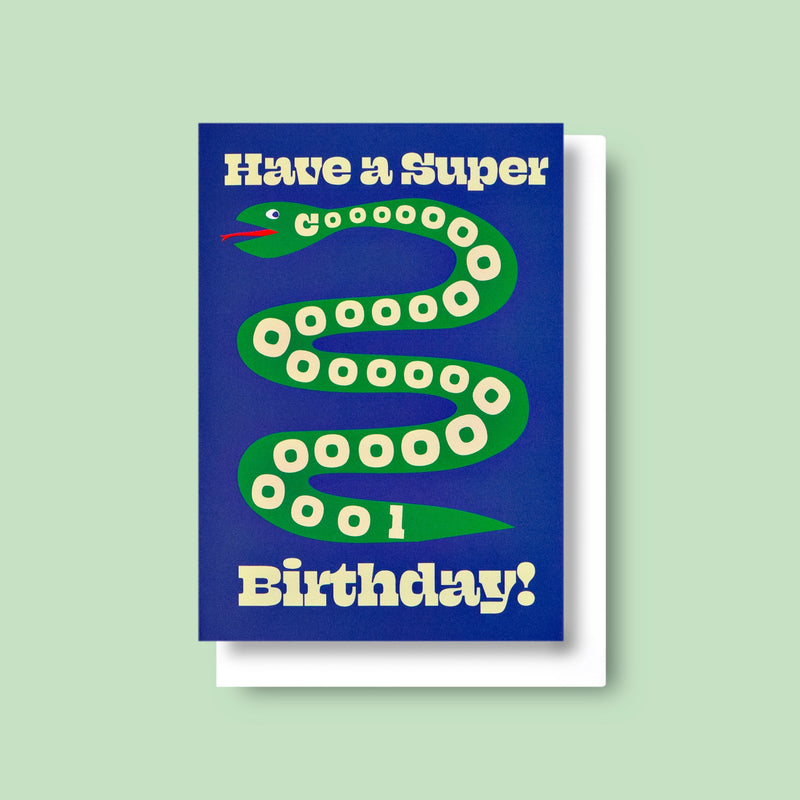 Good Thanks Paper - Super Cool Snake Birthday Card