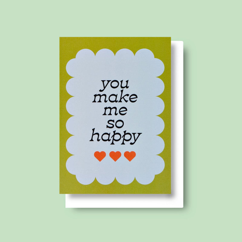 Good Thanks Paper - Scallop Happy Card
