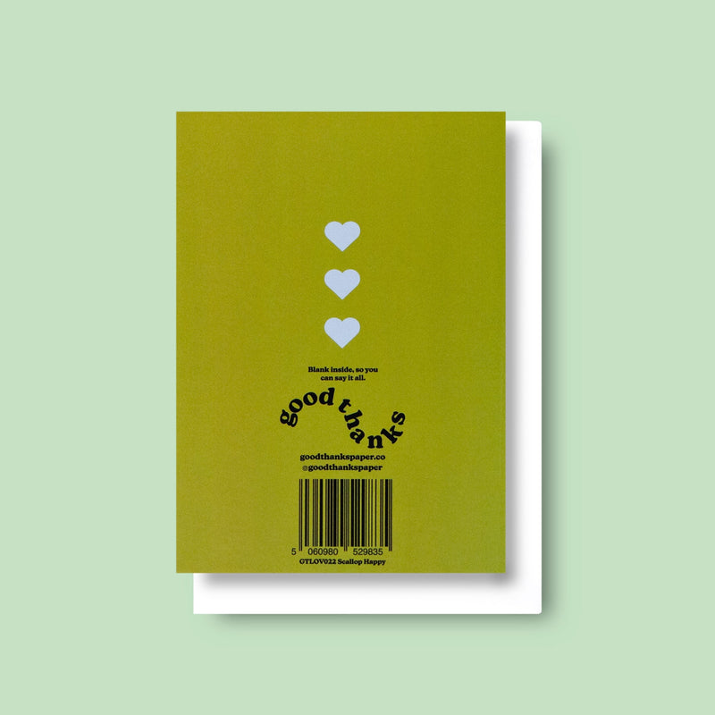 Good Thanks Paper - Scallop Happy Card