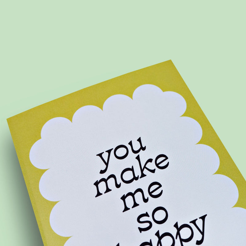 Good Thanks Paper - Scallop Happy Card