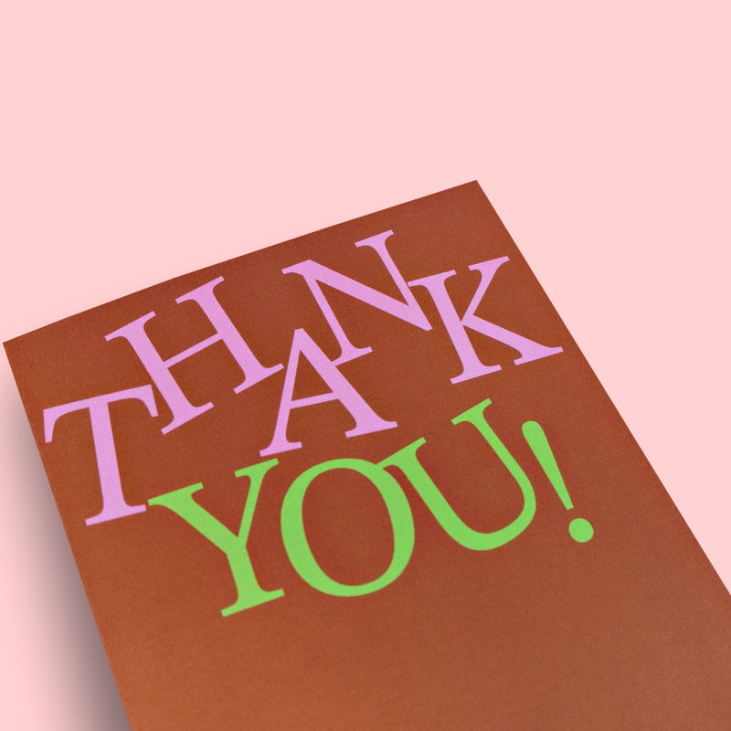 Good Thanks Paper - Wordy Thank You Card