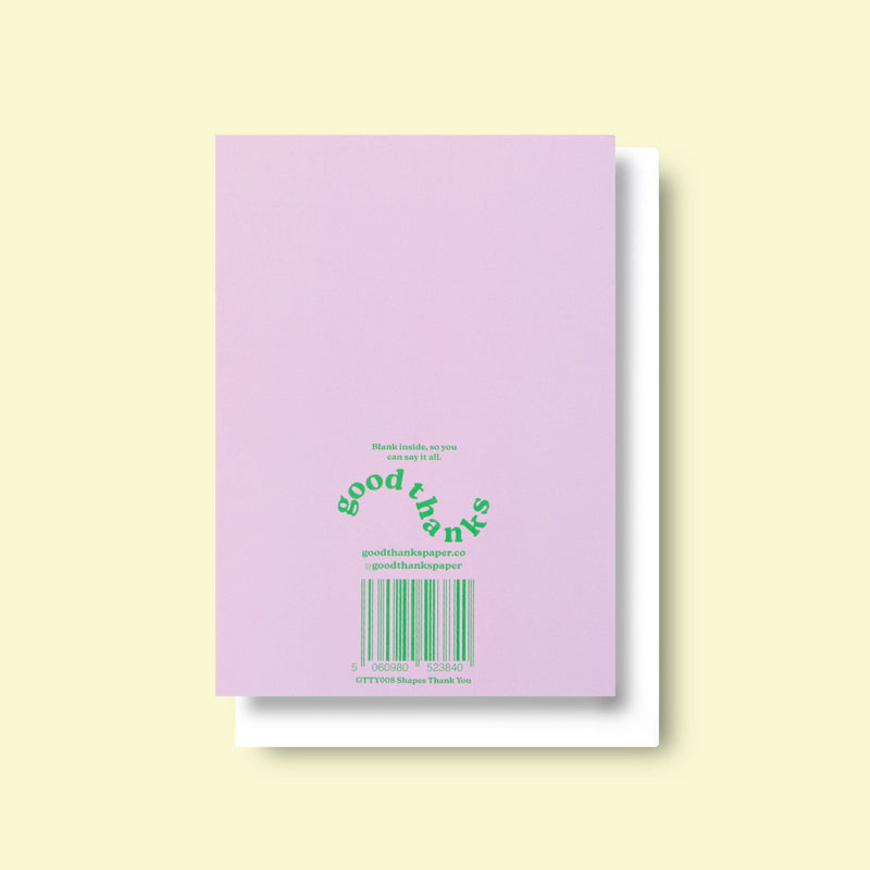 Good Thanks Paper - Shapes Thank You Card