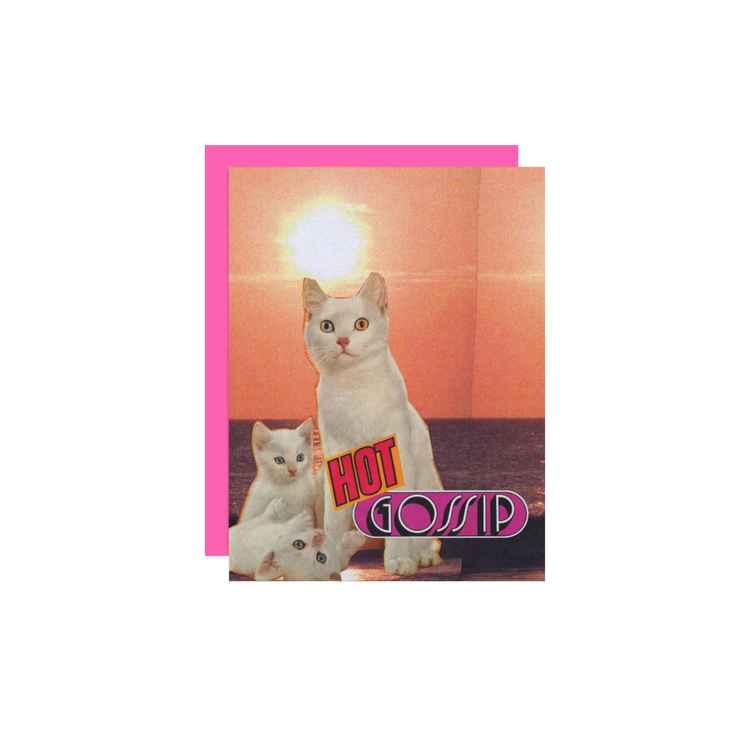 Hot Gossip Collage Card