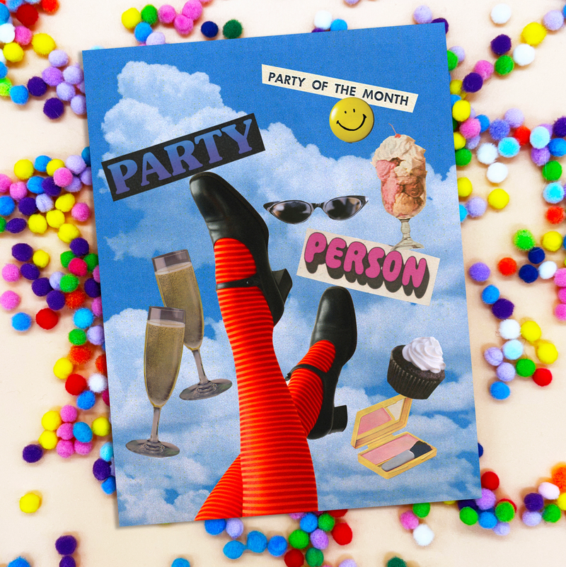 Party Person Collage Card