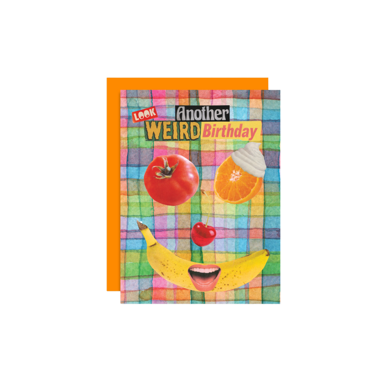 Weird Birthday Collage Card
