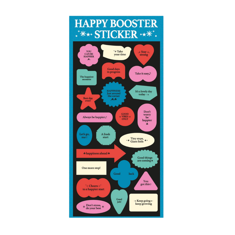 Happy Booster Sticker Set