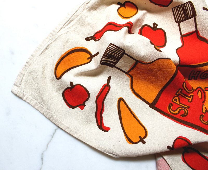 Hot Sauce Tea Towel