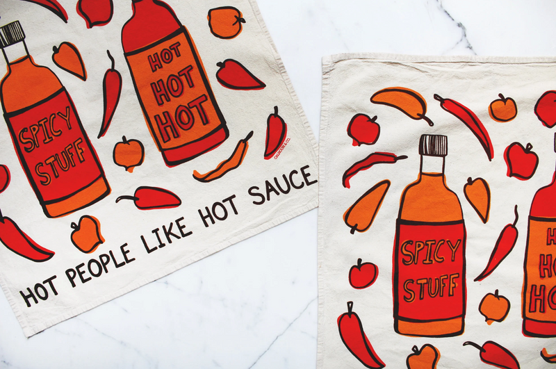 Hot Sauce Tea Towel