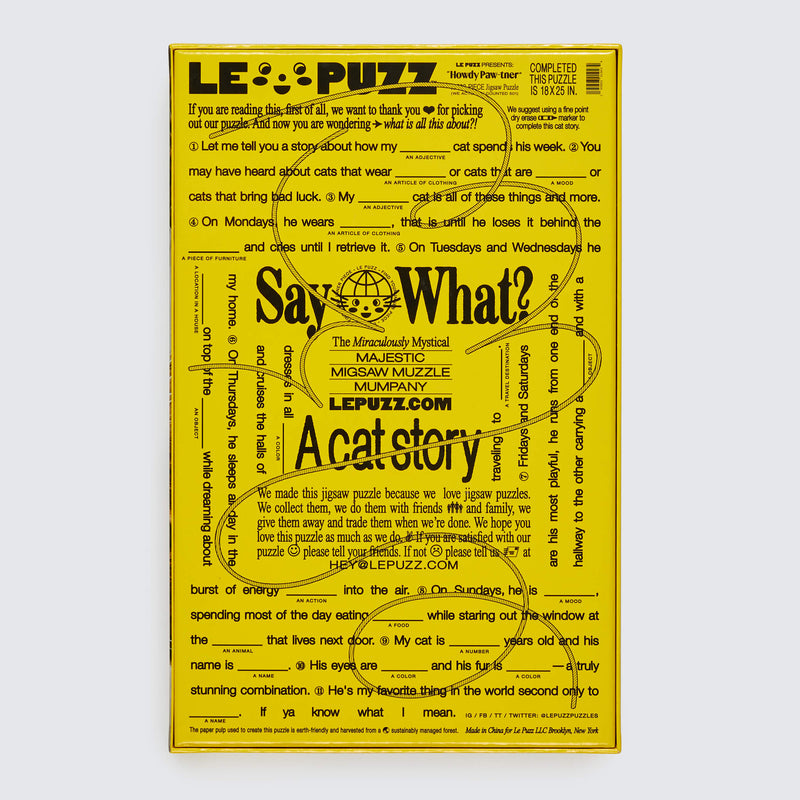 Howdy Paw-Tner 500 Piece Puzzle