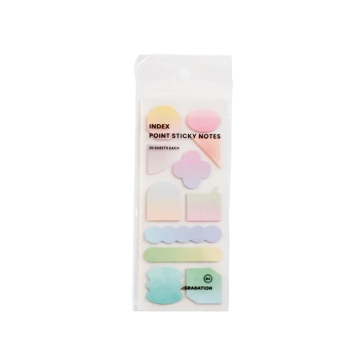 Index Point Sticky Notes in Gradient