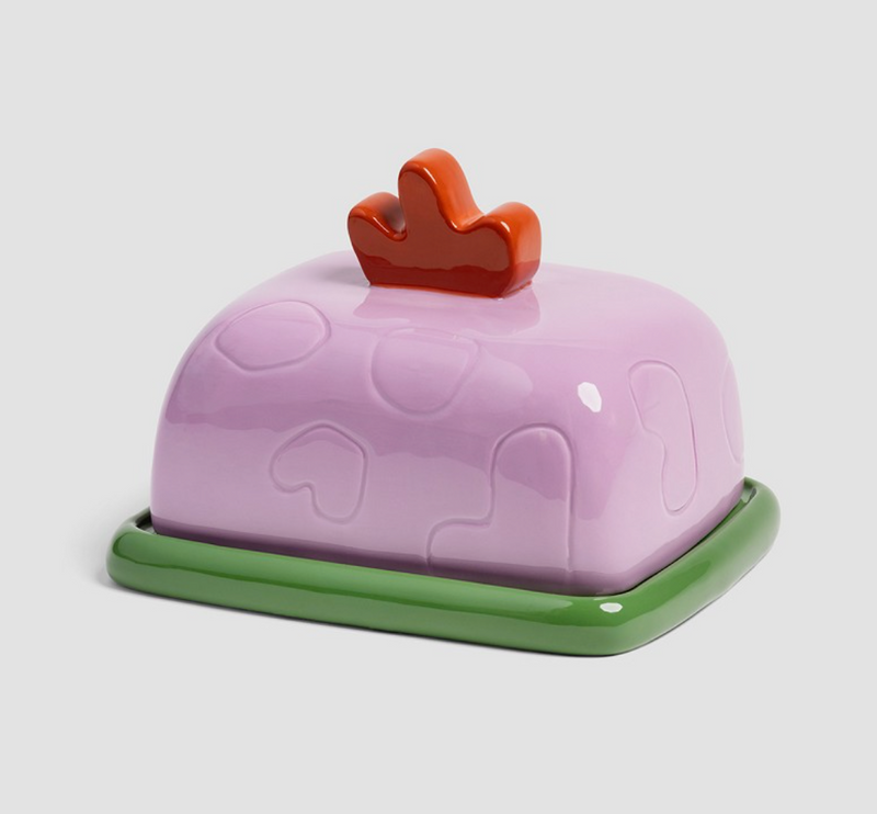 Butter Dish Sketch Lilac