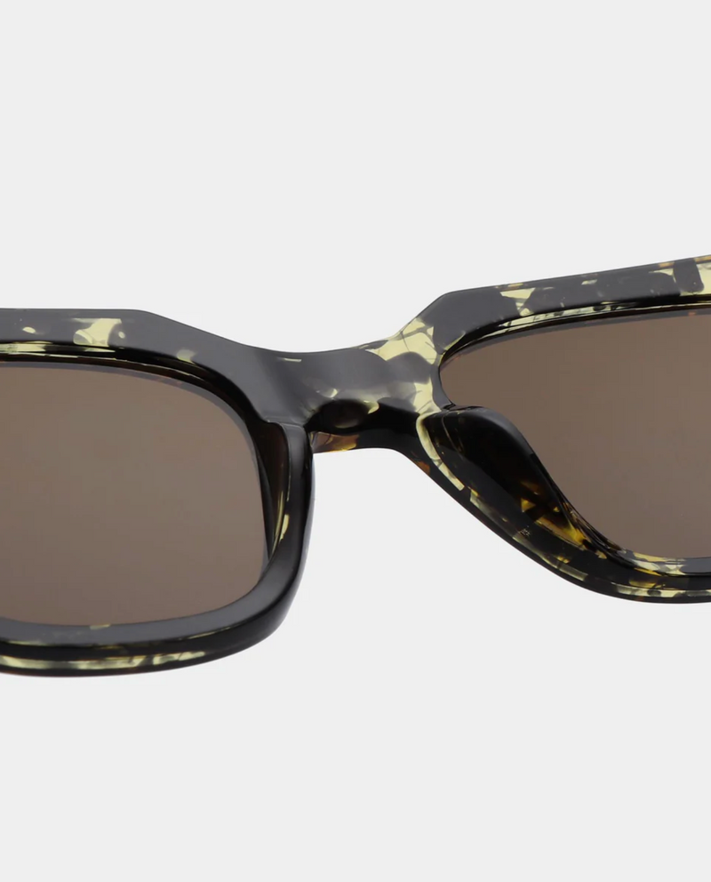 Kaws Sunglasses in Black/Yellow Tortoise