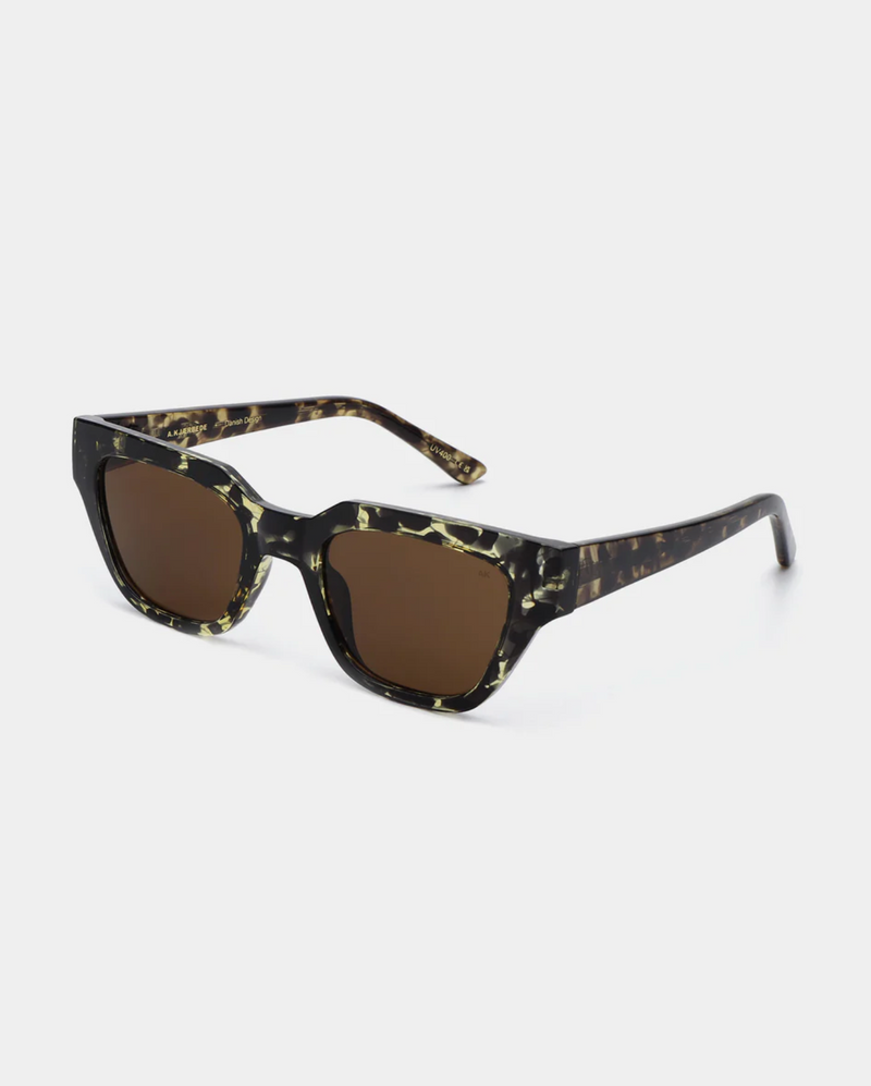 Kaws Sunglasses in Black/Yellow Tortoise