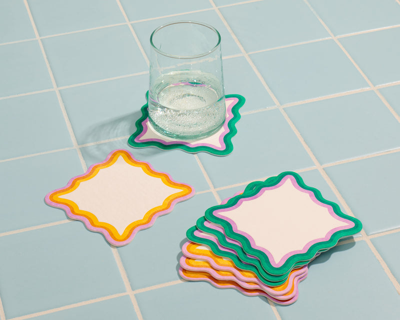 Teatime Scalloped Coasters