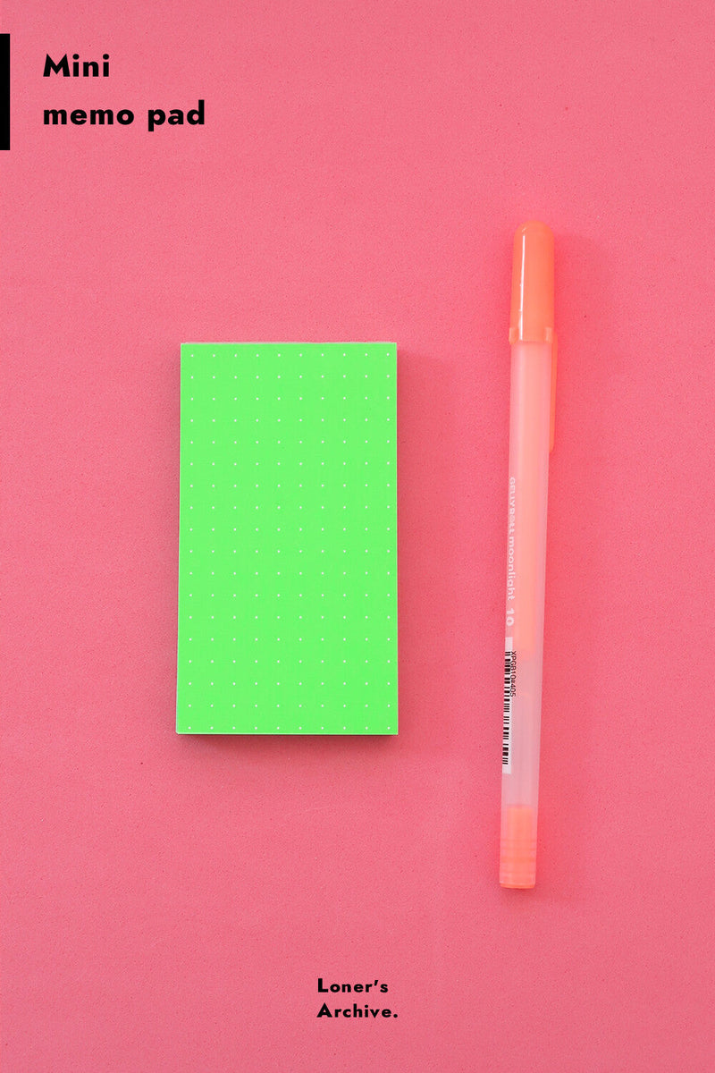Mini Memo Pad in Green